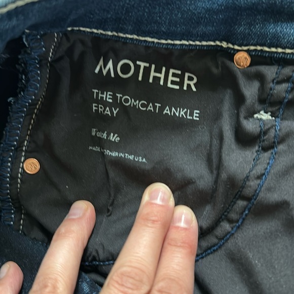 Mother denim size 27 Tomcat ankle fray and watch me - Picture 3 of 7